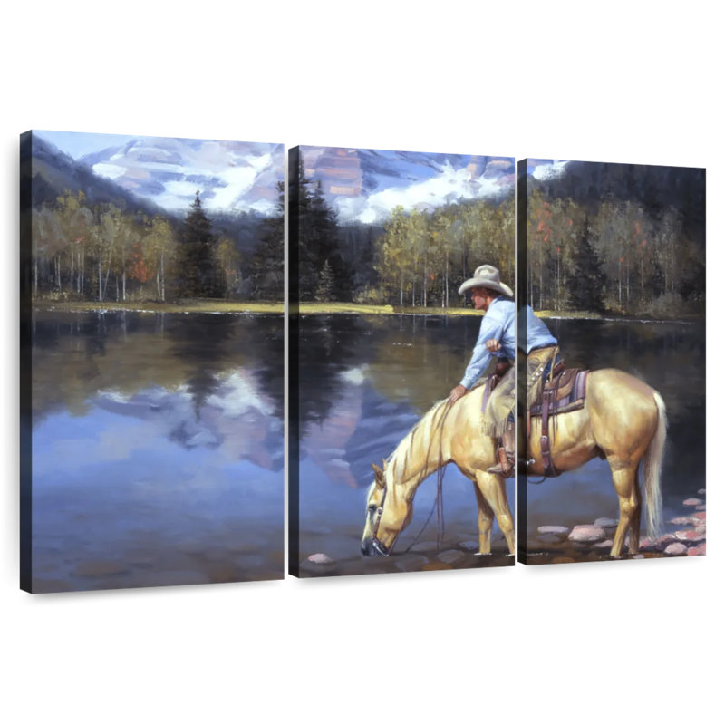 Lelar Colorado Cowboy, 48" H x 74" W