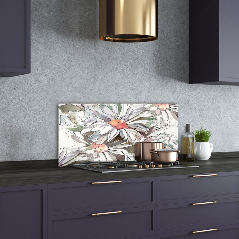 50cm W x 100cm L Glass Peel and Stick Panel