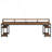 Two-Person Desk, Extra Long Double Computer Office Workstation With Stylish X-Legs-32770585