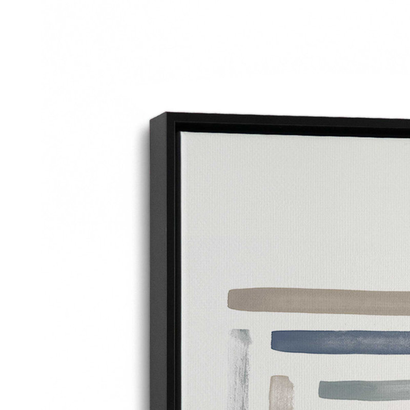 Linear Visions II, reproduction sur toile, H 48,75 po x l 32,75 po, Noir satiné