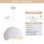 Luminaire suspendu moderne en polystyrène à 1 lumière Jimyah-582369686