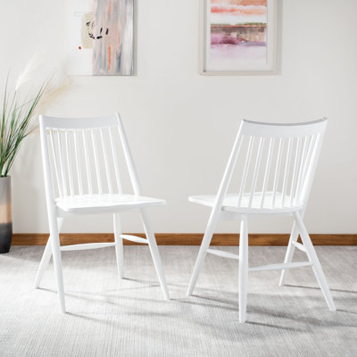 Chaise d'appoint à dossier avec lattes en bois massif Kloss