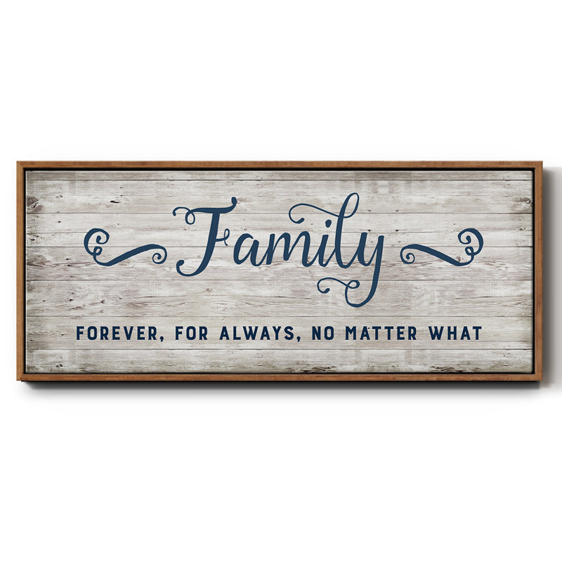 Family Forever- Framed Canvas