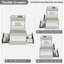 Faux Fur Upholstered Bed Frame with Storage Headboard, 2 Drawers-1447269351-1447269348