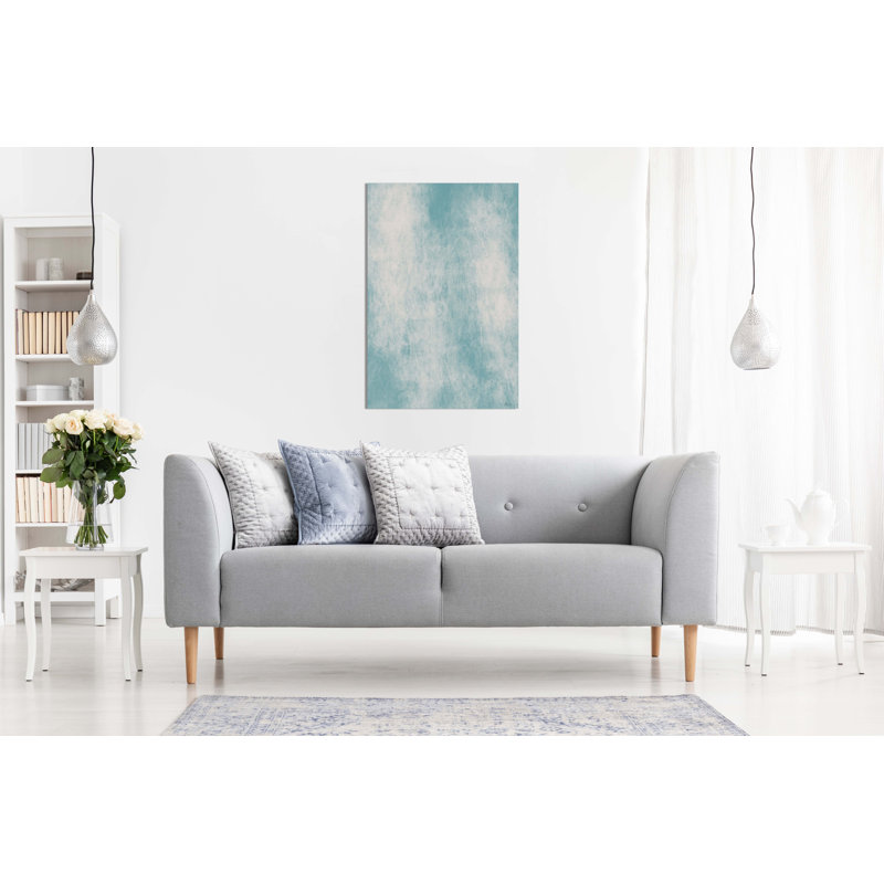 Abstract Blue Sea - Wrapped Canvas Print, 31cm H x 20cm W