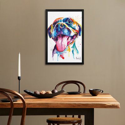 Pitbull Premium Framed Poster by Weekday Best