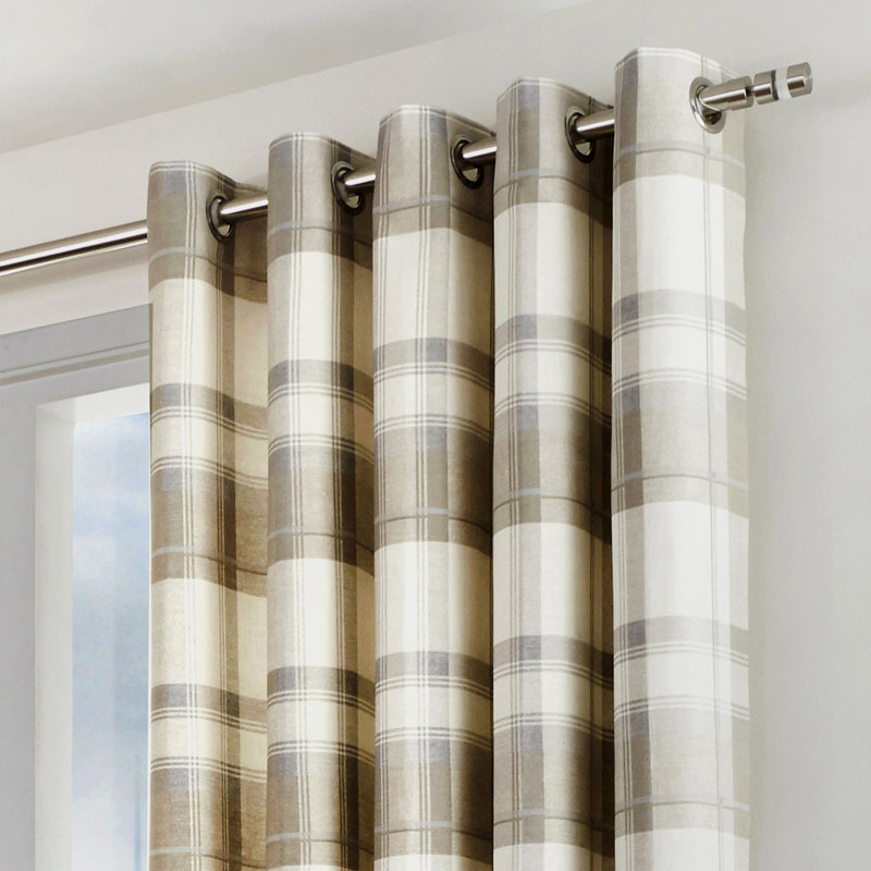 Cotton Sheer Curtain Pair, Width 168 x Drop 229 cm, Nautral