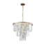 Lustre en cristal de luxe doré moderne et luxueux - solution d'éclairage élégante (ampoules non incluses)