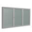 Babillard fermé en vinyle 3 portes avec cadre en satin Ghent-11138446-11138450-11138441
