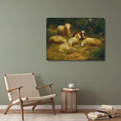 "Sheep" par Johann Baptist Hofner - Art mural sur toile tendue avec châssis