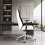 Fauteuil de direction haut dossier avec inclinaison ergonomique, rotation à 360 ° et roulettes lisses