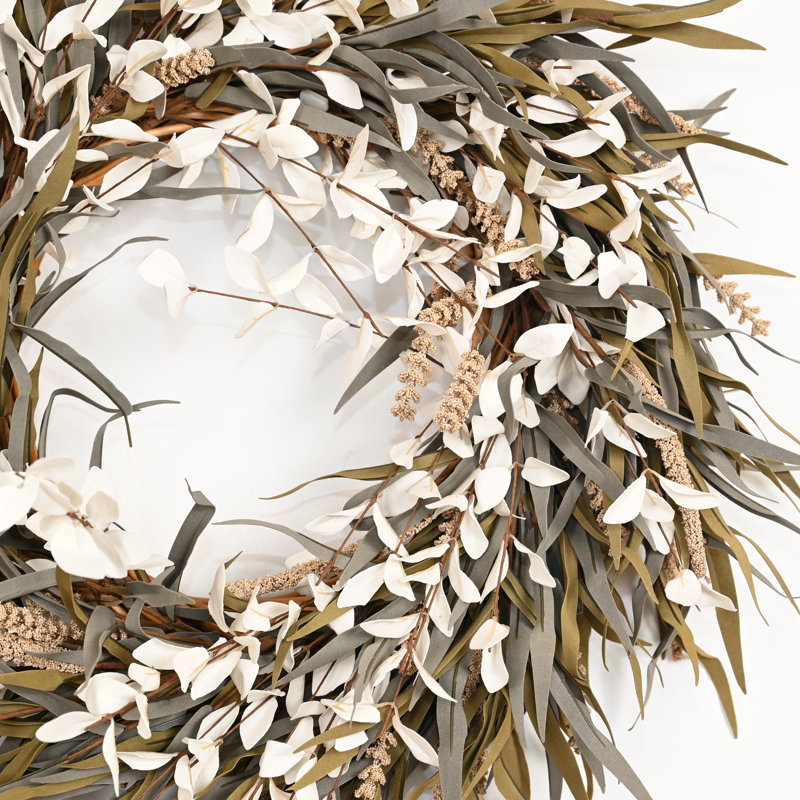 Décoration de Noël 26 po Artificiel grande couronne rustique d'automne