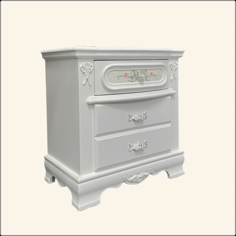 Table de chevet 2 tiroirs Traditional
