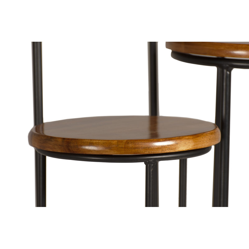 Solid Wood Nesting End Table
