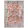 Labarbera Oriental Machine Washable Red/Blue Non-Slip Backing Area Rug