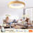 20" Modern Flush Mount Smart Ceiling Fans With RGB Light, Alexa Voice Control, Remote/Tuya APP Control