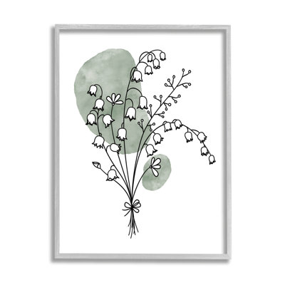 Ensemble de fleurs de muguet, art numérique par JJ Design House LLC