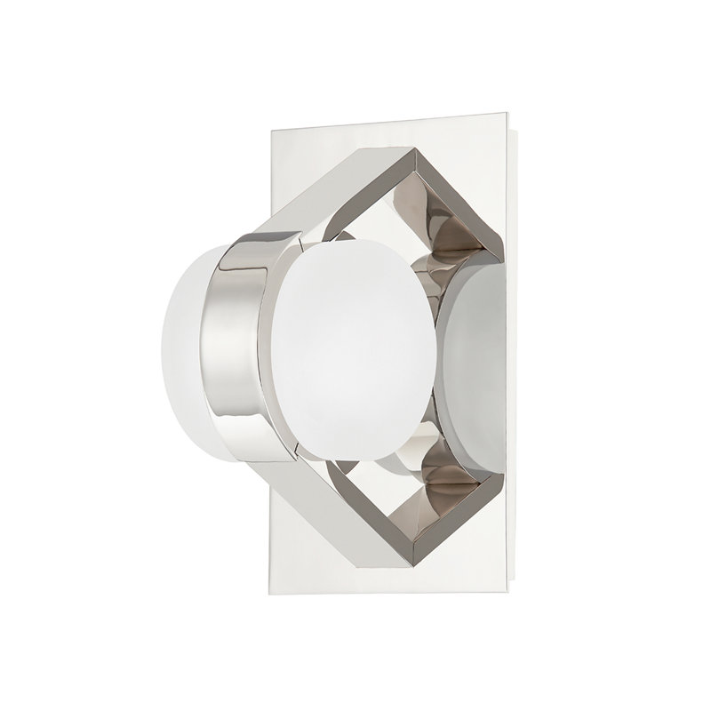 Plafonnier encastré à intensité variable à 1 lumière Orbit, Nickel poli