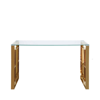 Console Table for Hallway Living Room Furniture, 120cm Slim Metal Entryway Table