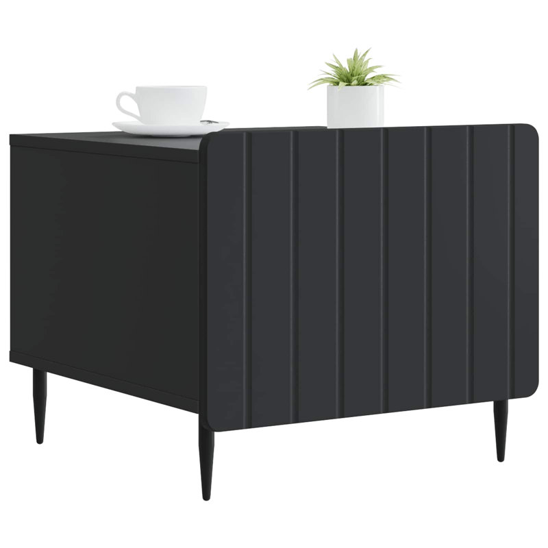 Coffee Table with Storage, Black, 42cm H x 50cm L x 49cm W