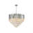 11 Light Transitional Chrome Crystal Chandelier 