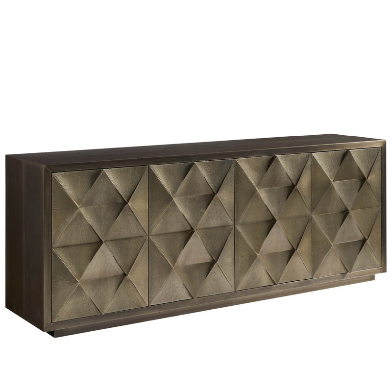 Modern 84'' Sideboard, Gray