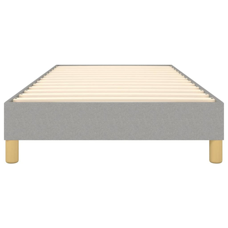 Structure de lit sommier tapissier gris clair , Simple, Gris clair