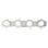 Soleil 4 Light Bath Bar Vanity Light In Gold And Zinc