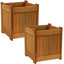 Delaire Wood Outdoor Planter Box-399307797