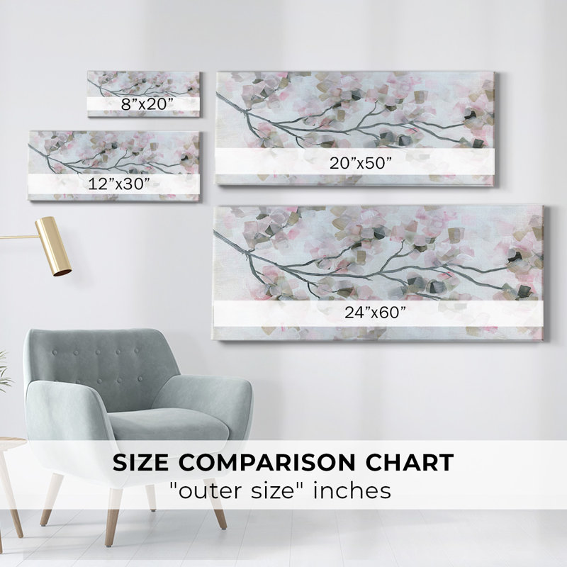 " Cherry Blossoms ", 20" H x 50" W x 1.5" D