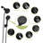 Multi Function Dual Shower Head - Shower System With 4.7" Rain Showerhead, 8-Function Hand Shower, Matte Black