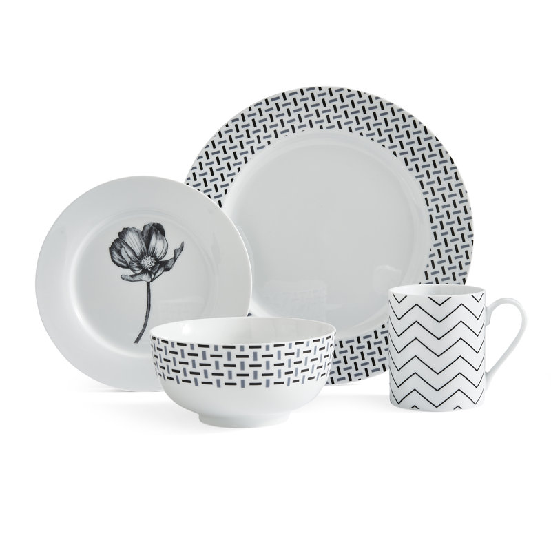 Portmeirion, Portmeirion Home - 16 Piece Dinnerware Set, Service for 4