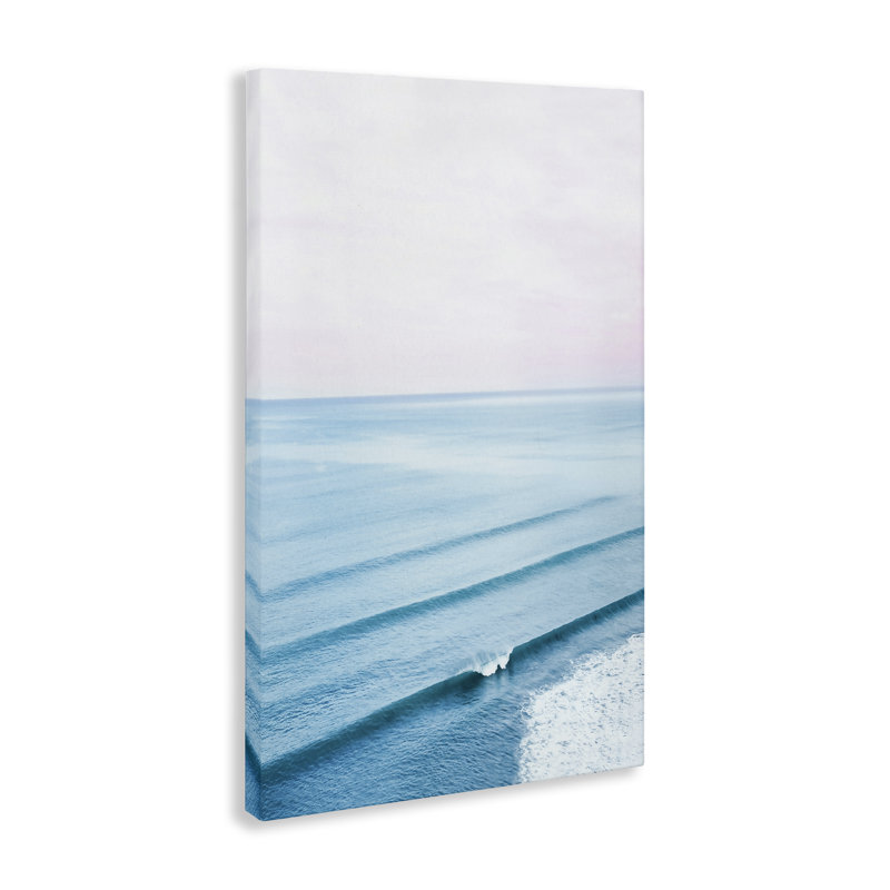«Coastal Breaking Wave», art mural sur toile par Sissi et Seb, H 45 po x l 30 po
