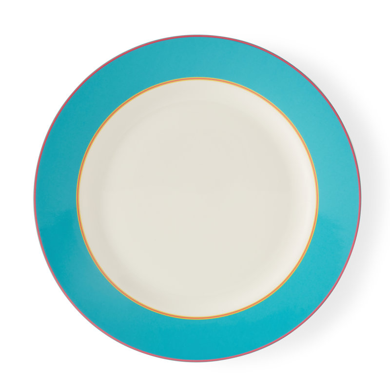 Kit Kemp, Calypso - Bone China Dinner Plate, Teal