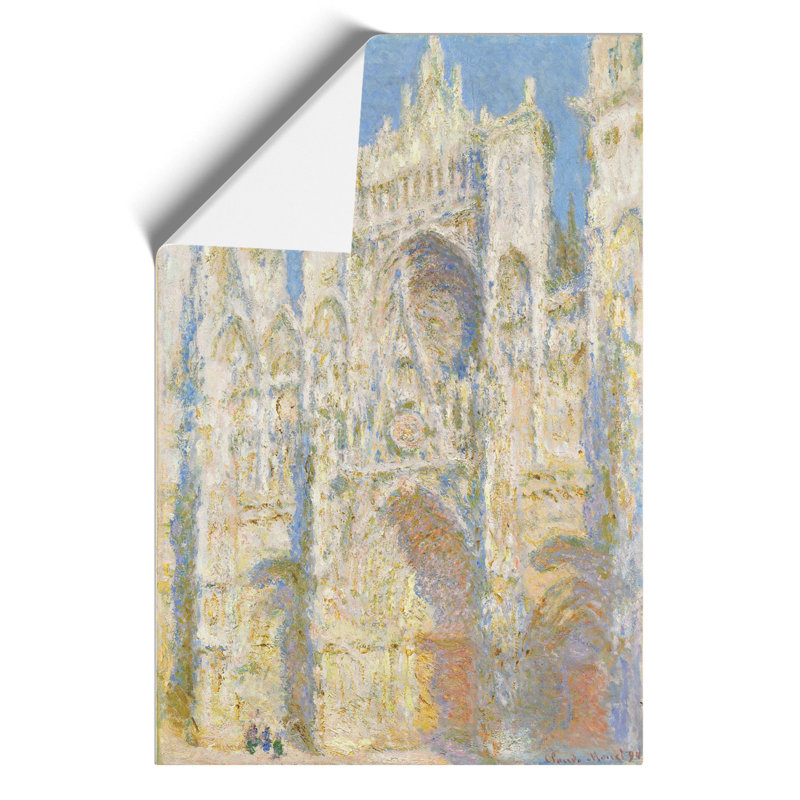 Rouen Cathedral by Claude Monet - Frameless Print, 59cm H x 42cm W x 0.1cm D