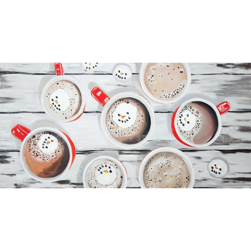 Holiday hot chocolate - 15.75"x31.50" Desk mat