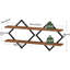 Ensemble de 2 tablettes flottantes, 2 tablettes murales, 2 tablettes suspendues, 2 tablettes murales
