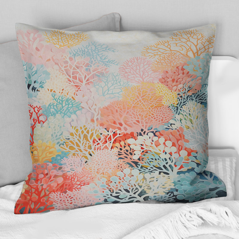 Coussin Coral Reef Barrier Expression - Coastal Coral Under Water