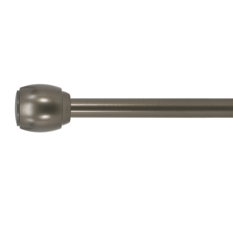 Tringle à rideaux simple réglable en métal Vivo, 26 po à 48 po de largeur, Bronze