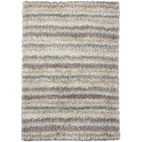 Kubu Hand Loomed Modern Area Rug in Ivory/Beige/Tan/Grey