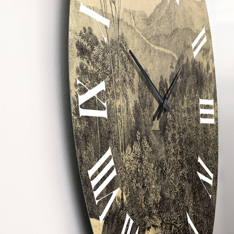 Nature of South America Old Image X - Horloge murale traditionnelle, Moyen