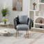 Fauteuil en velours capitonné Elandus-1148992735