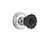 Classic Rosette with Crystal Black Door Knob