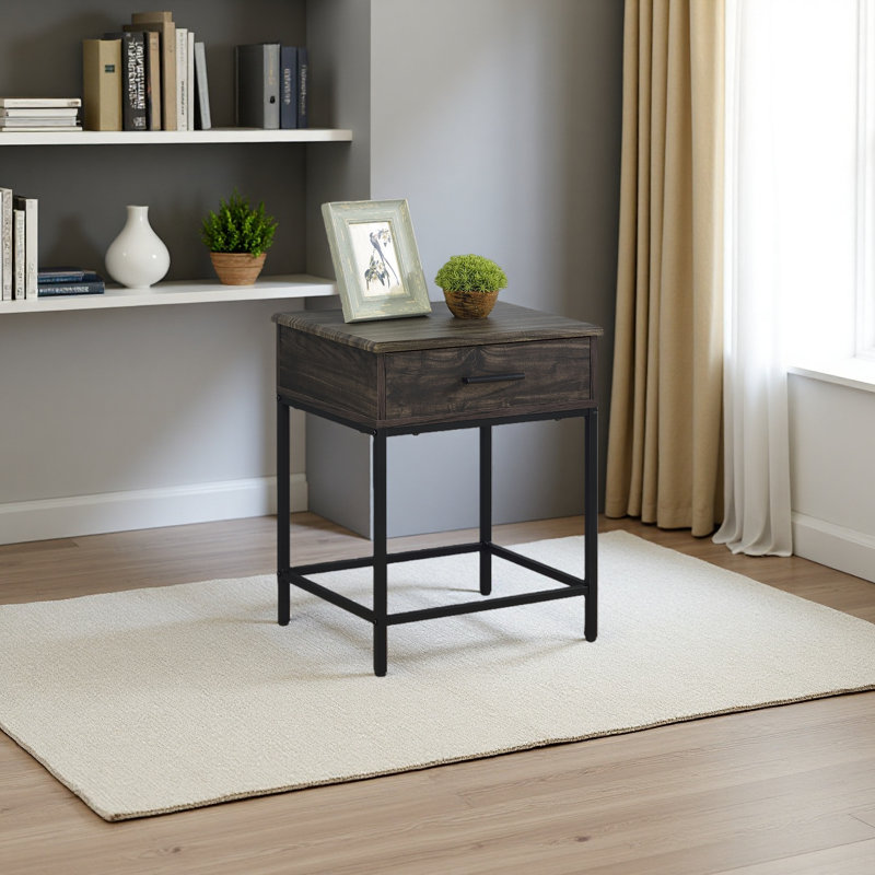 19" Brown End Table