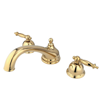 Kingston Brass Vintage Two-Handle 3-Hole Deck Mount Roman Tub Faucet