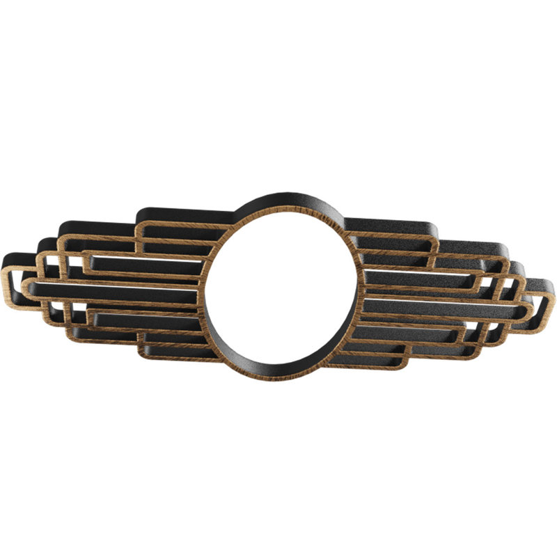 Médaillon de plafond en PVC Elizabeth, H 8 po x l 16 po x P 0,5 po, Bronze vieilli