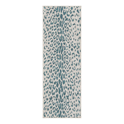 Teal Samburu Indoor/Outdoor Safari Rug