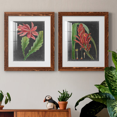 «Dramatic Tropicals», reproduction d'art encadrée prête à accrocher
