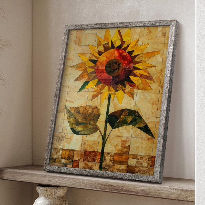 Reproduction encadrée FLORAL Series CDLxxv - bois massif, H 21 po x l 17 po