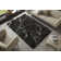Mayrin Design High Pile Shaggy Black/White Rug